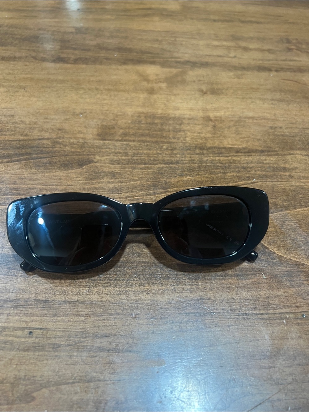Saint Laurent Black Cat-Eye Sunglasses
